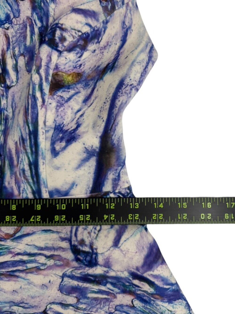 Gabriella Cadena Purple Marbled Over Cocktail Dress Size 4 O0835 - Picture 9 of 10